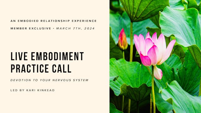 Live Embodiment Practice Call: Thursd...