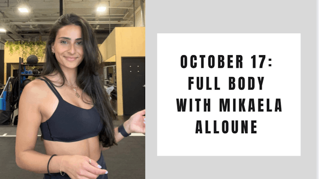 Full body- October 17