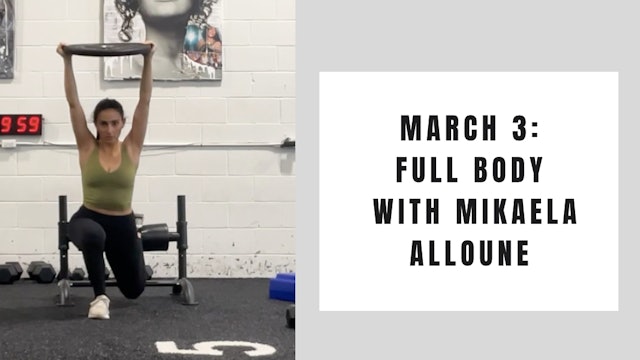 Full Body- March 3