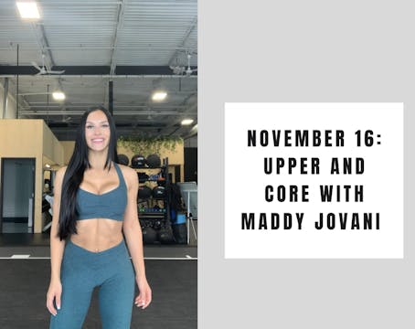 Upper and Core-November 16