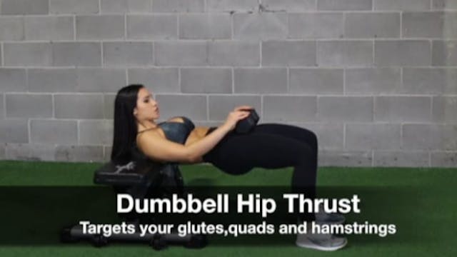 Dumbbell Hip Thrust