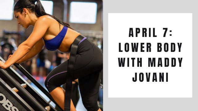 Lower Body-April 7