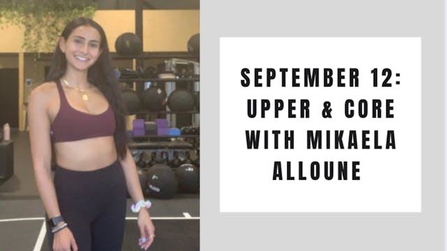 Upper and Core-September 12