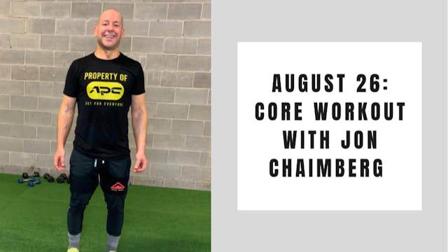 Core Workout-August 26