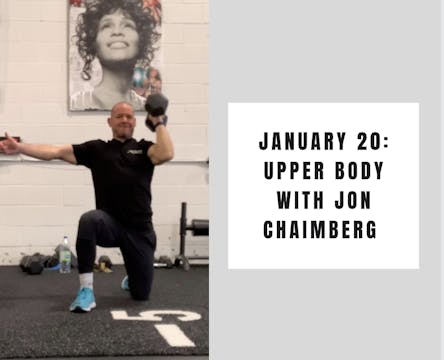 Upper body-January 20