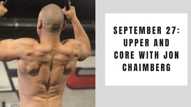 Upper and Core-September 27