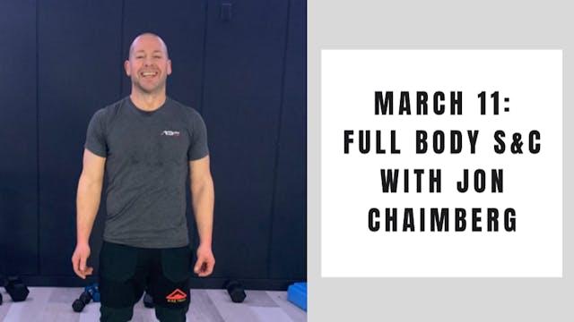 Full body Strength & Conditioning- Ma...