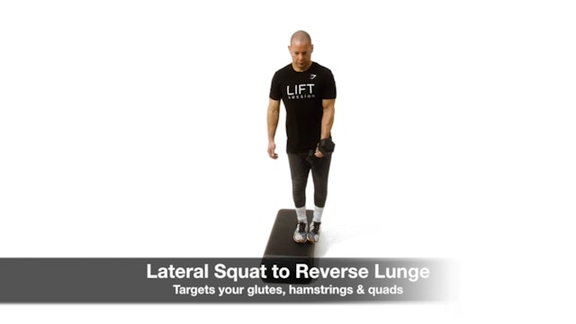 Lateral Squat to Reverse Lunge
