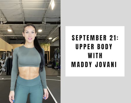 Upper Body - September 21