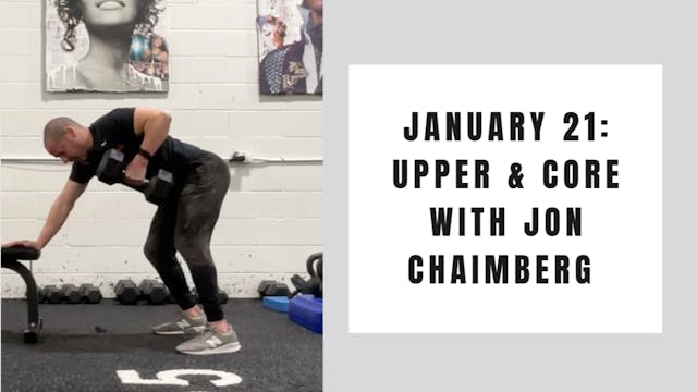 upper body and core- January 21