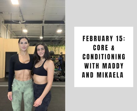 Core & Conditioning - Feb 15