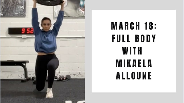 Full Body- March 18