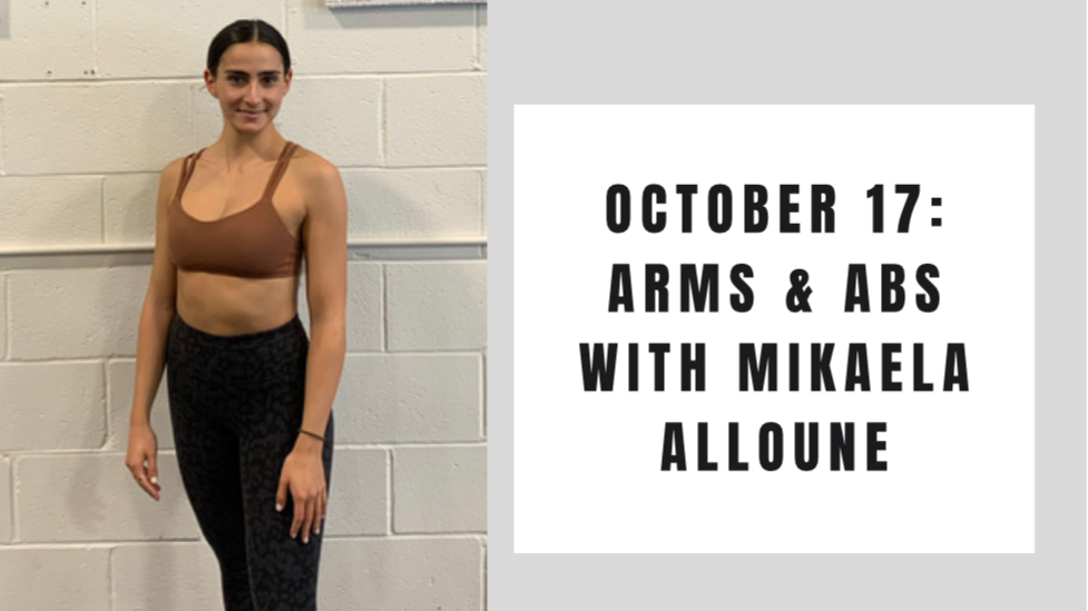 Arms and Abs- October 17
