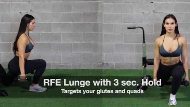 RFE Lunge with 3 sec. Hold