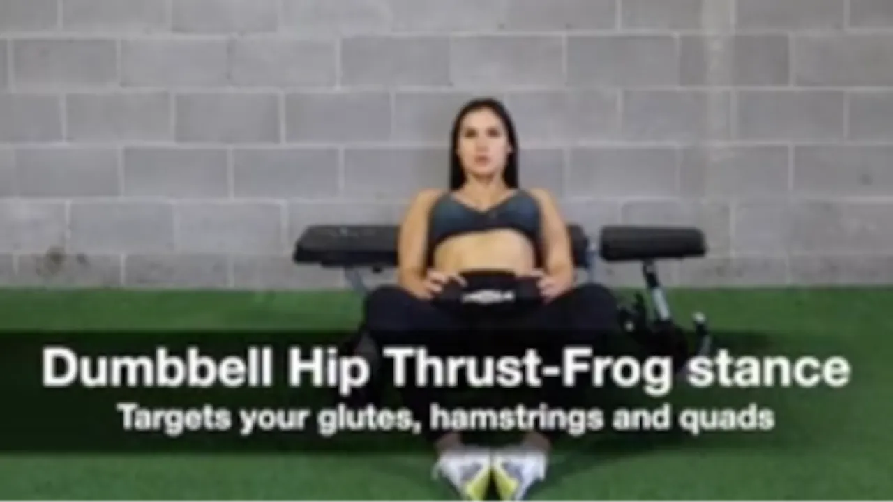 Dumbbell Hip Thrust- Frog Stance - Workout Programs - All Access