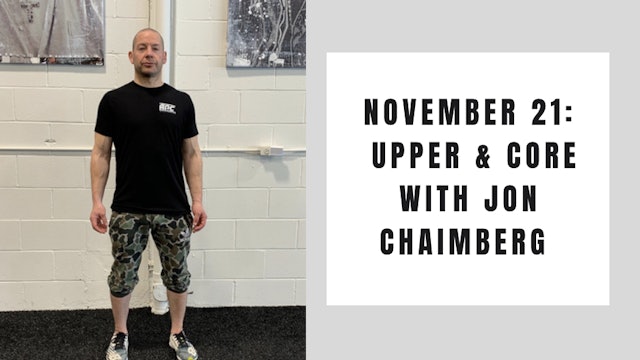 Upper and Core-November 21