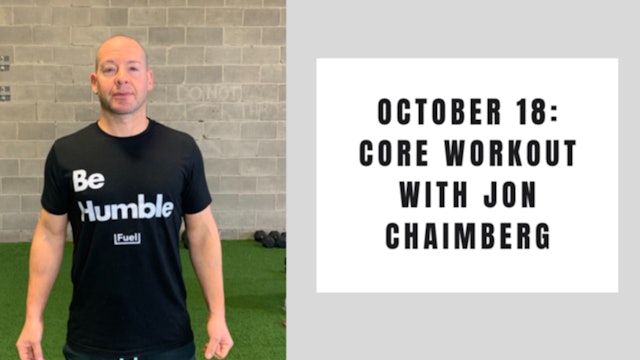 Core workout- October 18