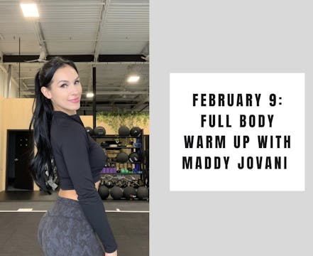 Full Body Warmup - Feb 9
