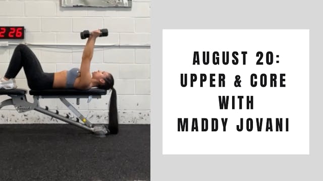Upper and core-August 20