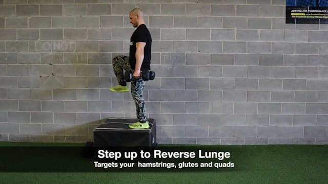 Step up to Reverse Lunge