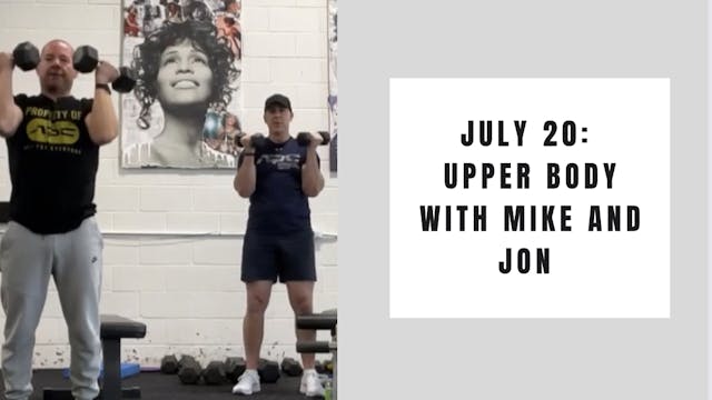 Upper Body-July 20 
