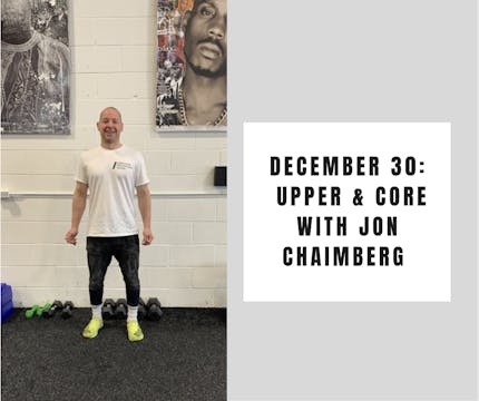 Upper and Core-December 30