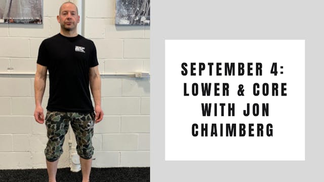 Lower and core-September 4