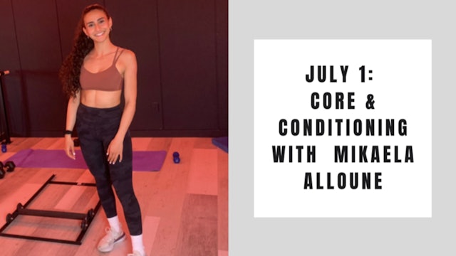 Core & Conditioning-July 1