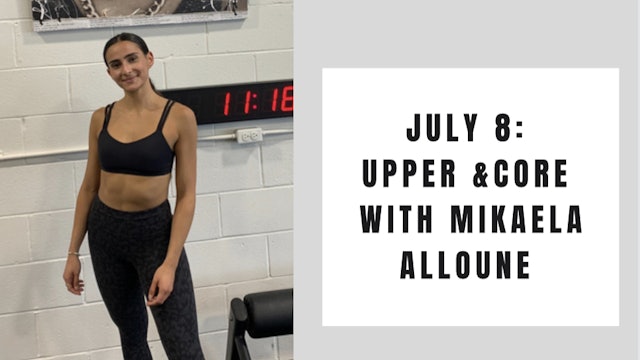 Upper and Core-July 8