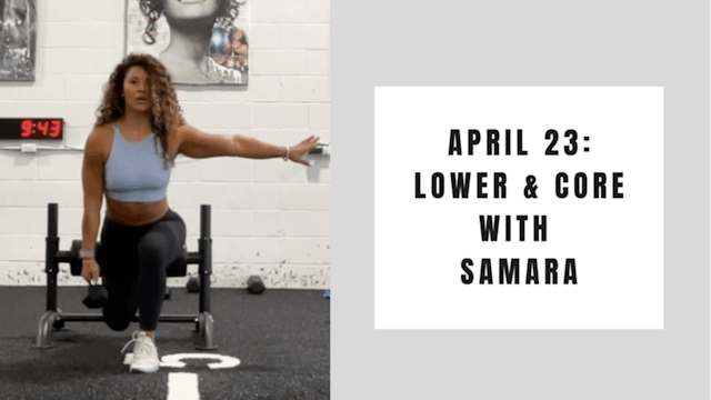 Lower and core- April 23