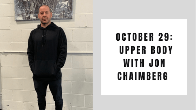 Upper Body-October 29