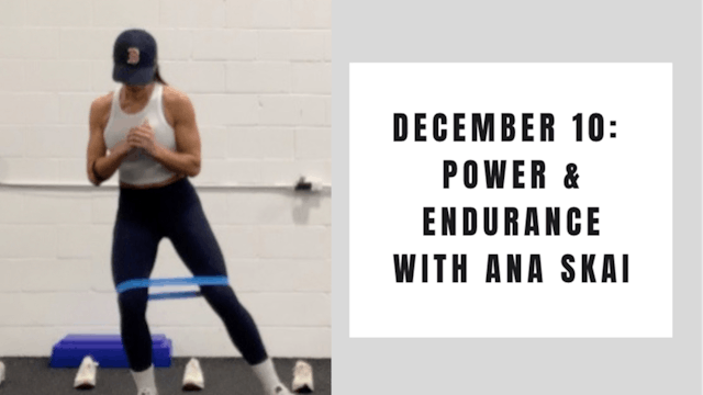 Power/Endurance/Core- December 10