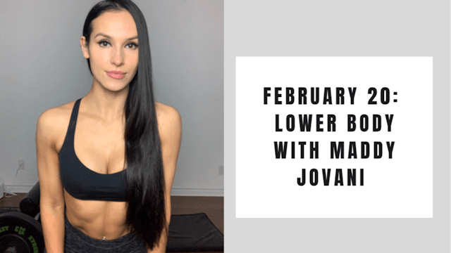 Lower Body-February 20