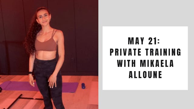 Private Training-May 21