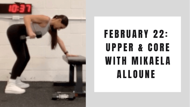 Upper and Core-February 22