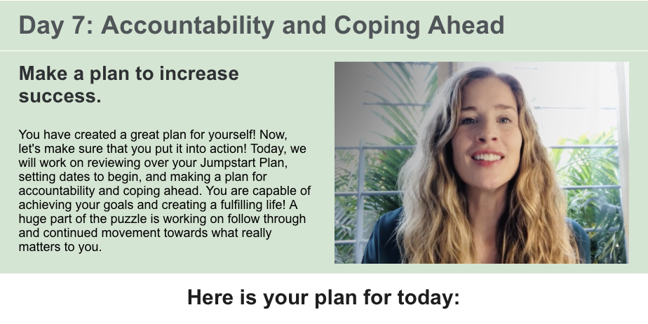 Jumpstart Day 7 Plan