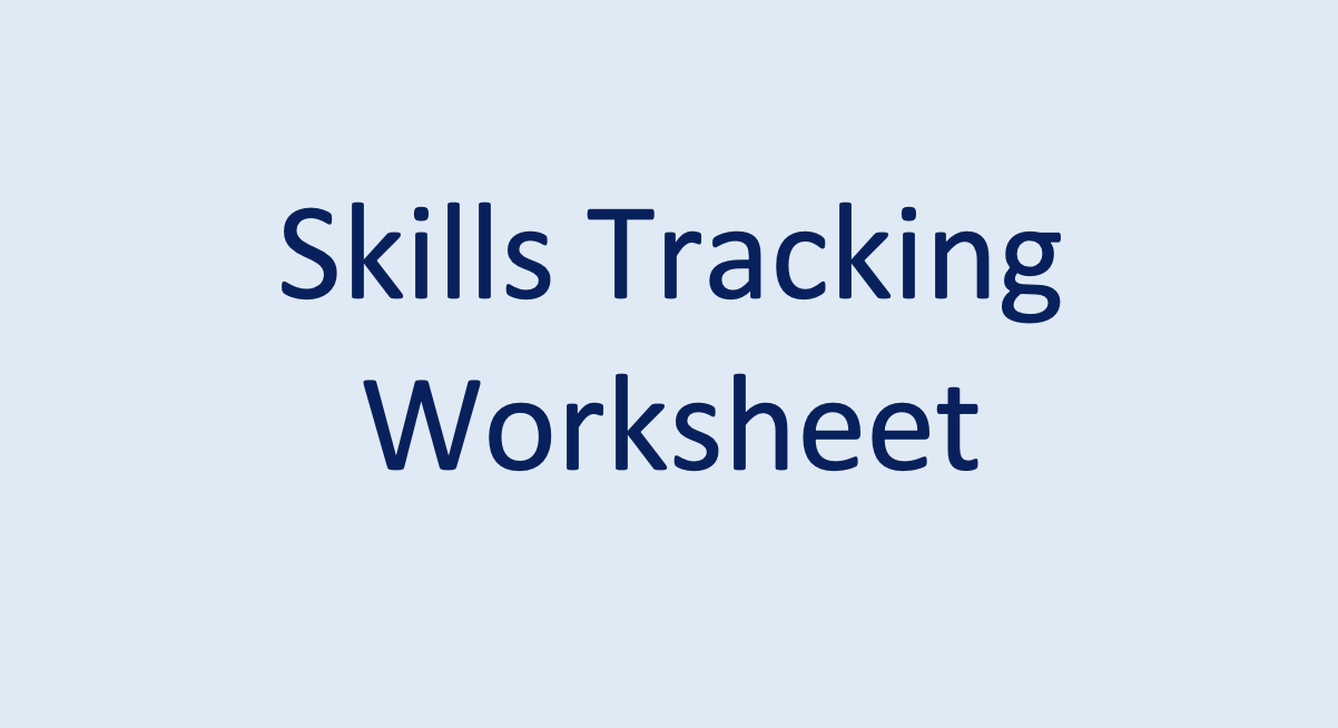 Skills Tracking Worksheet