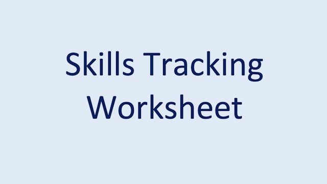 Skills Tracking Worksheet