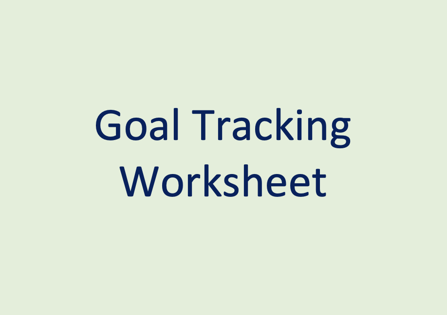 Goal Tracking Worksheet