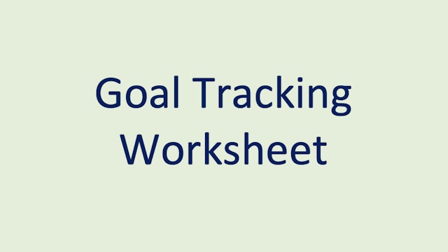 Goal Tracking Worksheet