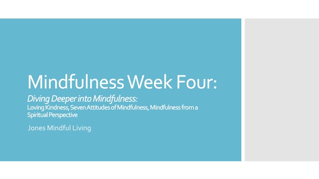 Mindfulness Week 4: Diving Deeper PDF