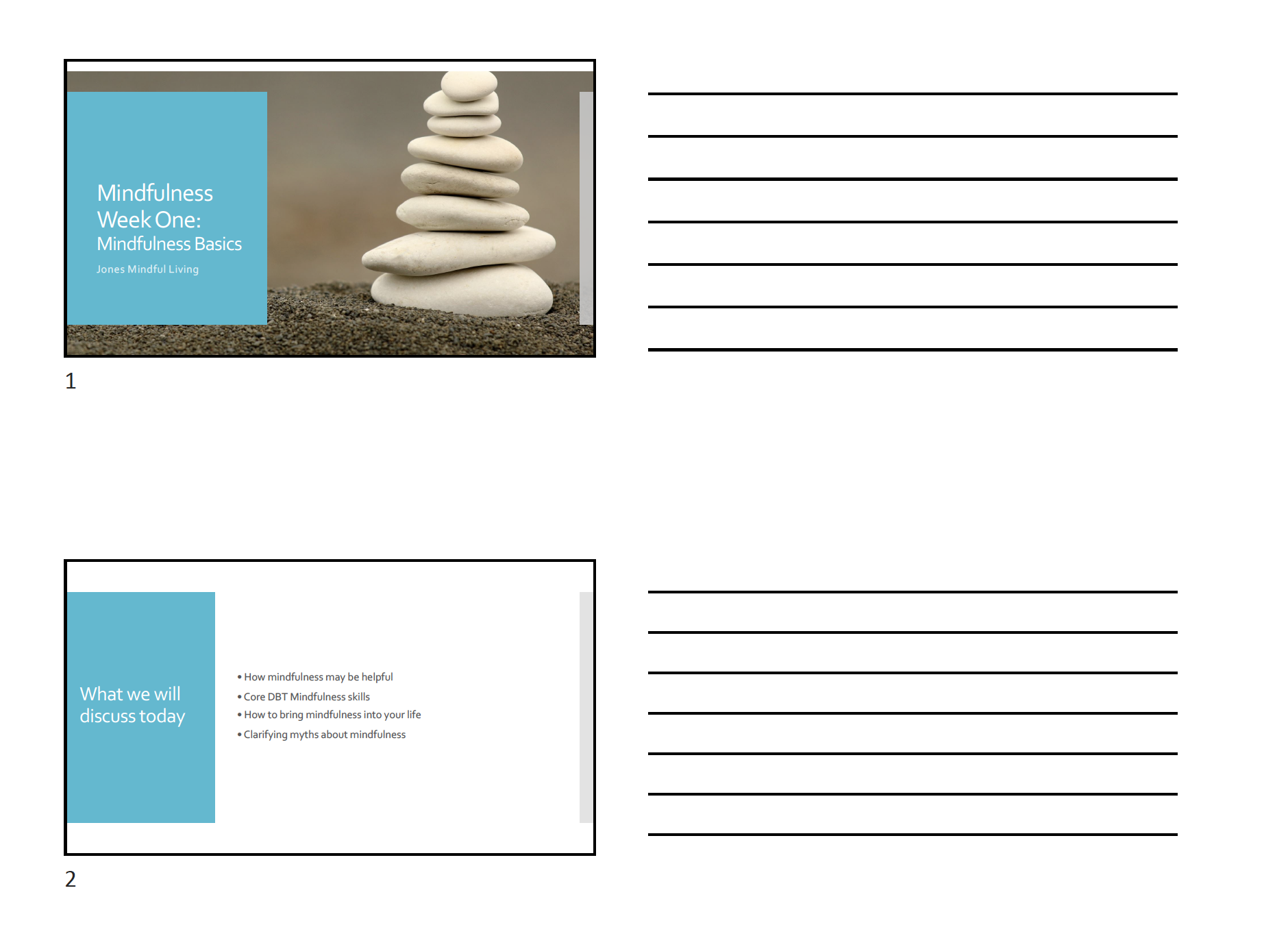 Mindfulness Week 1 PDF (3 slides per page)