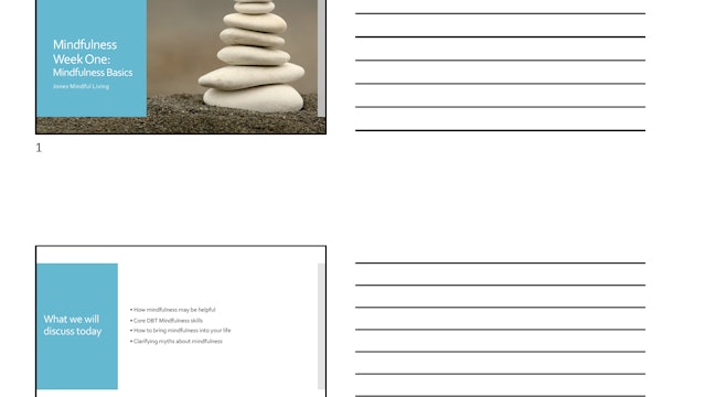 Mindfulness Week 1 PDF (3 slides per page)