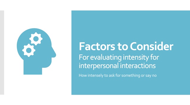 Factors to Consider for Evaluating Intensity PDF