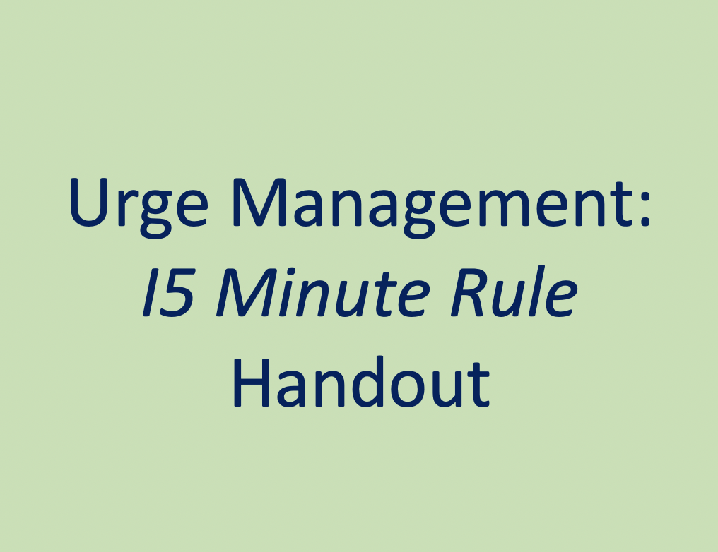 Urge Management Handout