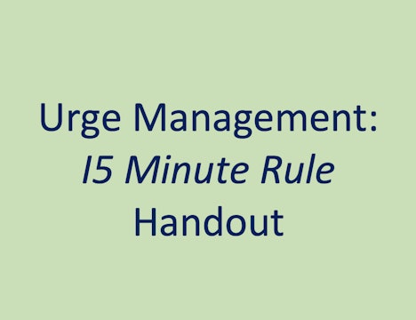 Urge Management Handout