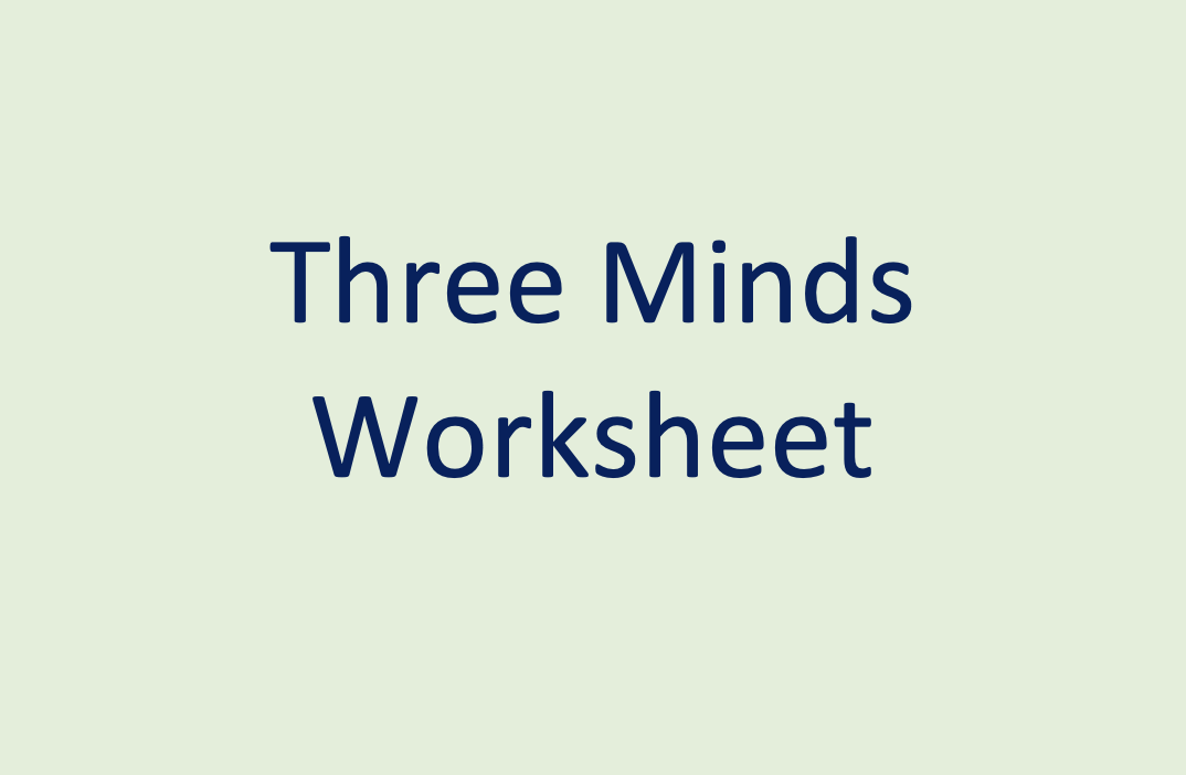 Wise Mind/Three Minds Worksheet