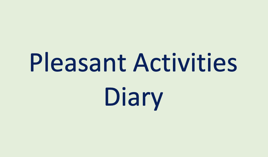 Pleasant Activities Diary