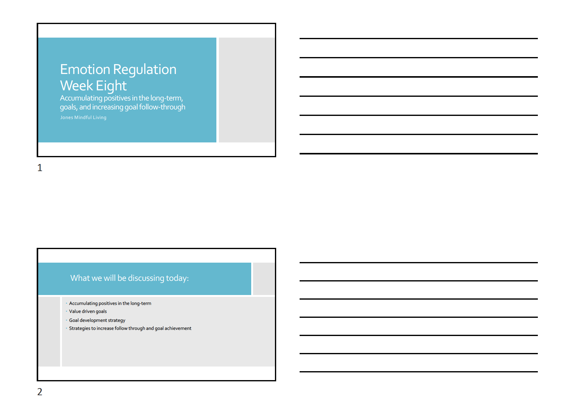 Emotion Regulation Week 8 PDF (3 slides per page)