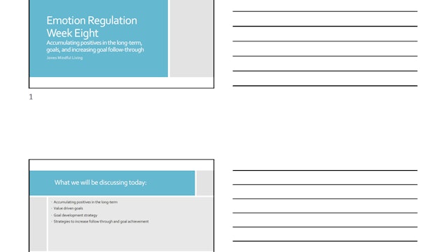 Emotion Regulation Week 8 PDF (3 slides per page)